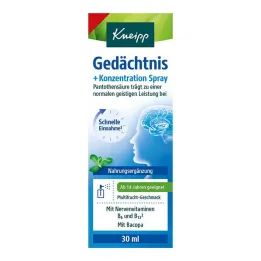 Memória Kneipp + spray de concentração, 30 ml