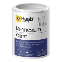 Pó de citrato de magnésio Raab Vitalfood, 200 g