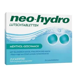 Pastilhas Neo-Hydro mentol sem açúcar, 24 unidades