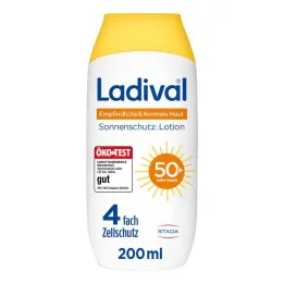 Loção para pele normal sensível & Ladival LSF 50+, 200 ml
