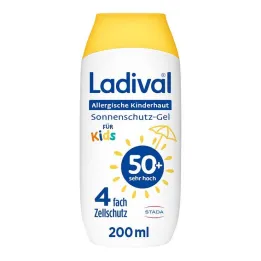Gel de pele infantil alérgico Ladival LSF 50 +, 200 ml