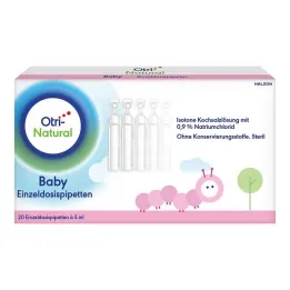 Pipetas monodose OtriNatural Baby, 20X5 ml