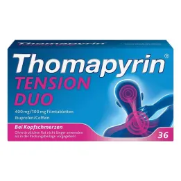 Thomapirina TENSION DUO 400 mg / 100 mg comprimidos revestidos por película, 36 unidades