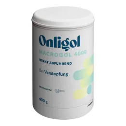 Pó Onligol Macrogol 4000 para fabricação de lata de e.solution, 400 g