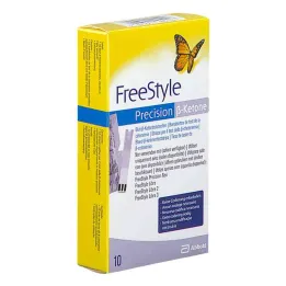 Tiras de teste de cetona ß no sangue Freestyle Precision, 10 unidades