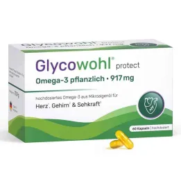 Cápsulas Glycowohl Omega-3 917 mg vegan + DHA + EPA + DPA (60 peças)