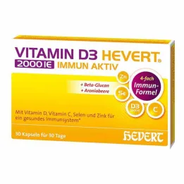 Vitamina D3 Hevert 2000 IE Cápsulas imunoativas, 30 unidades