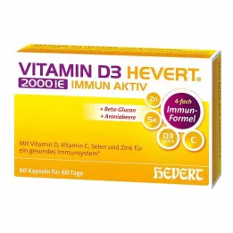 Vitamina D3 Hevert 2000 IE Cápsulas imunoativas, 60 unidades