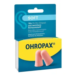 Tampões intra-auriculares de espuma macia Ohropax, 10 peças