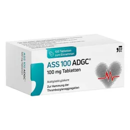 ASS 100 ADGC comprimidos de 100 mg, 100 unidades