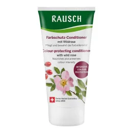 Condicionador de proteção de cor Rausch com rosa selvagem, 30 ml