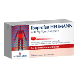 Ibuprofeno Heumann 400 mg cápsulas moles, 20 unidades
