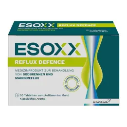 ESOXX Comprimidos mastigáveis Reflux Defense, 20 unidades