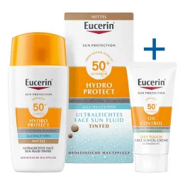 Eucerin Fluido Solar Hydro Protect Rosto Médio FPS50+, 50 ml