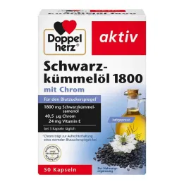 Óleo de cominho preto Doppelherz 1800 cápsulas, 50 peças