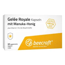 Cápsulas de geléia real Beecraft com mel de Manuka, 60 unidades