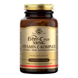 Solgar Ester-C mais cápsulas de 500 mg, 50 peças