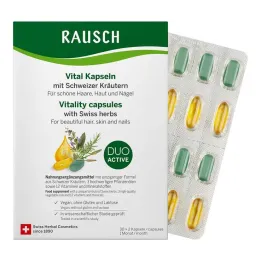 Cápsulas Rausch Vital com ervas suíças, 30x2 peças