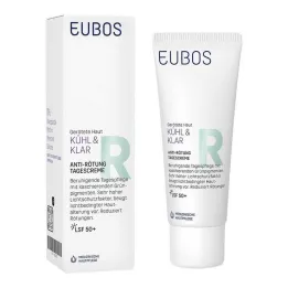 Eubos Cool &amp; Creme de Dia Transparente Anti-Vermelhidão LSF 50+ , 40 ml