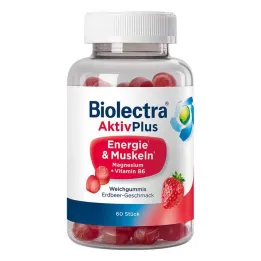 Biolectra Aktivplus Energy &amp; Borrachas Musculares Earthb., 60 unid