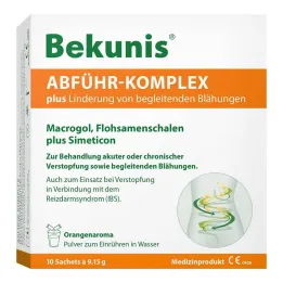 Complexo laxante Bekunis mais pó, 10X9,15 g