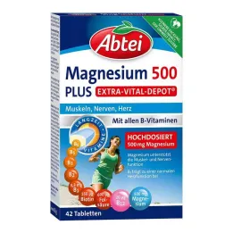 Comprimidos Abbey Magnesium 500 Plus, 42 unidades