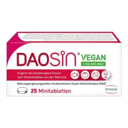 Comprimidos veganos Daosin, 25 unidades
