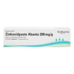 Pasta de óxido de zinco Abanta 200 mg/g Pasta para uso na pele, 50 g