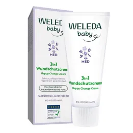 Weleda 3 em 1 creme protetor de feridas malva branca, 50 ml