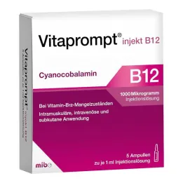 Vitaprompt injekt B12 solução injetável de 1000 µg, 5X1 ml