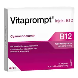 Vitaprompt injekt B12 solução injetável de 1000 µg, 10x1 ml
