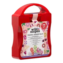 Kit de primeiros socorros Wild Stripes Travel Essentials, 21 unidades
