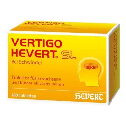 Comprimidos Vertigo Hevert SL , 260 unidades