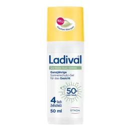 Ladival Gel protetor solar para pele avermelhada com cor LSF 50+, 50 ml