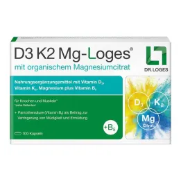D3 K2 MG-Cápsulas Loges, 100 unid