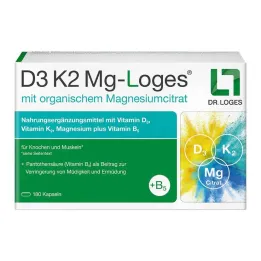 D3 K2 MG-Cápsulas Loges, 180 unid