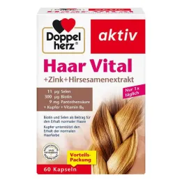 Doppelherz Hair Vital + Zinco + Millet Cápsulas, 60 un