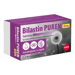 Bilastin Puren 20 mg comprimidos, 50 unidades
