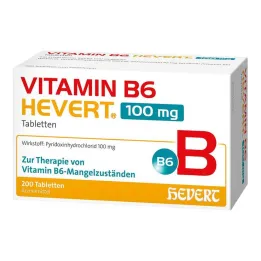 Vitamina B6 Hevert 100 mg comprimidos, 200 unidades
