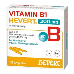 Vitamina B1 Hevert 200 mg solução injetável ampola, 10x2 ml