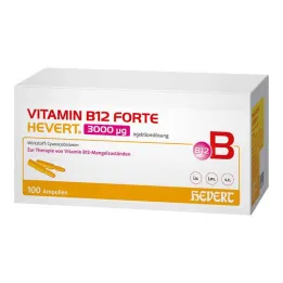 Vitamina B12 Forte Hevert 3000 µg solução injetável ampola, 100x2 ml