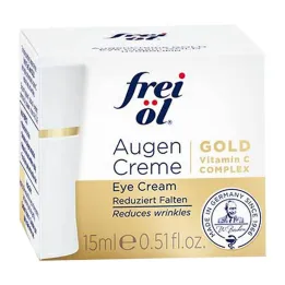 Creme para olhos hidrolipídico de óleo livre ouro, 15 ml