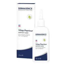 Dermasence Vitop Psoricur líquido para couro cabeludo, 75 ml