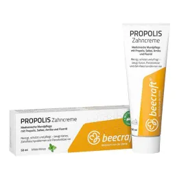 Beecraft Pasta de dente de própolis com flúor de sálvia e arnica, 50 ml