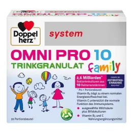Grânulos para beber do sistema familiar Doppelherz Omni Pro 10, 20 unidades