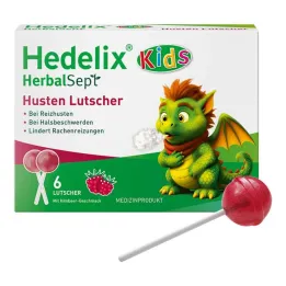 Hedelix Herbalsept Pirulitos para Tosse Infantil, 6 unidades