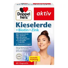 Cápsulas de sílica Doppelherz + biotina + zinco, 60 unid