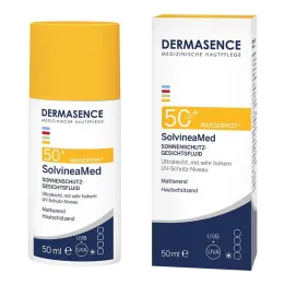 Dermasence Solvinea Med Fluido Facial de Proteção Solar LSF 50+, 50 ml