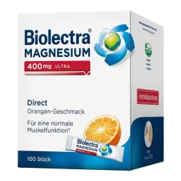 Biolectra Magnésio 400 mg laranja ultra direta, 100 unidades