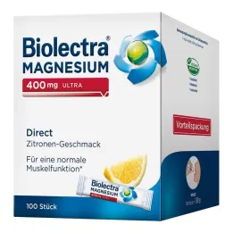 Biolectra Magnésio 400 mg limão ultra direto, 100 unidades